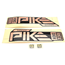 Dekalkit RockShox Pike Ultimate 2023+ Matte Copper Foil/Gloss Black