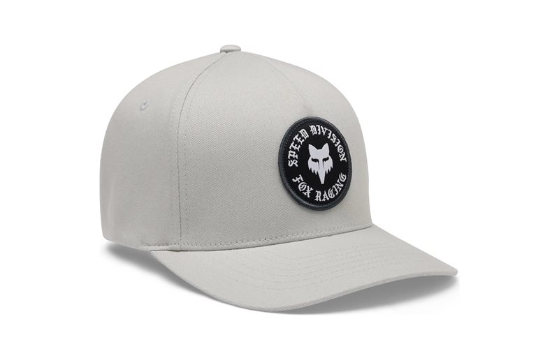 Keps Fox Badge Flexfit Hat Light Grey