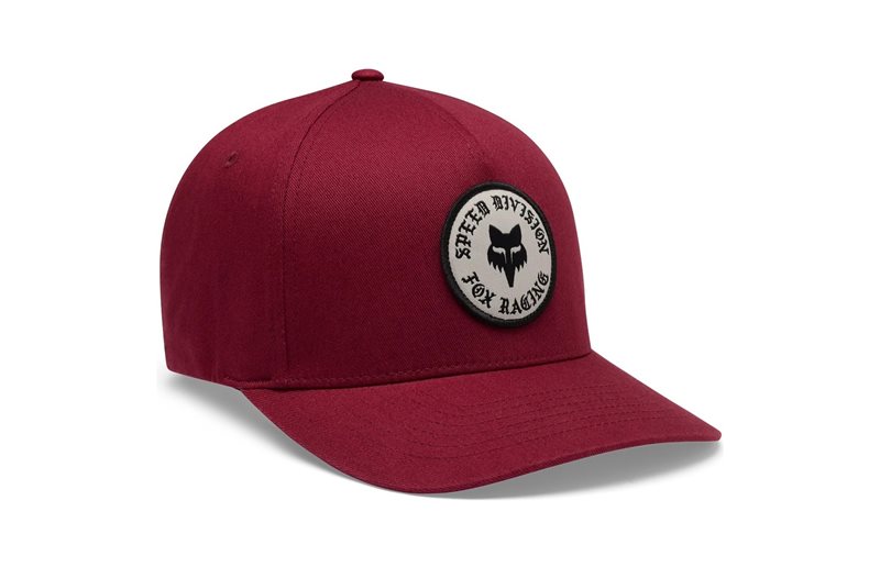 Keps Fox Badge Flexfit Hat Cabernet