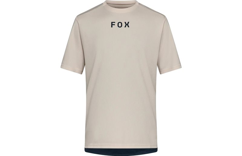 Sykkeltrøye Fox Ranger SS Jersey Wordmark Chalk