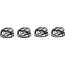 SRAM Cable Clips for Eagle Powertrain Range Extender 4pcs