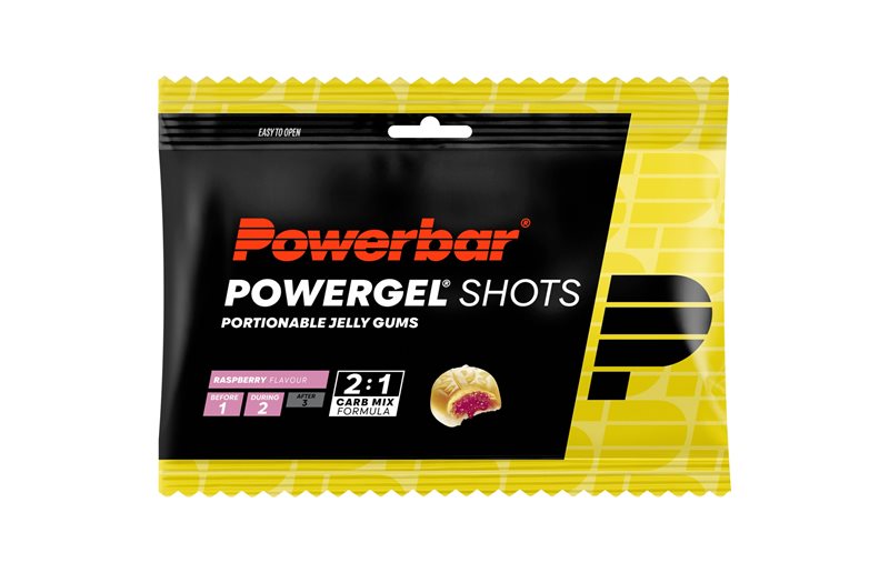 Energibar PowerBar PowerGel Shots Rasberry vingummi
