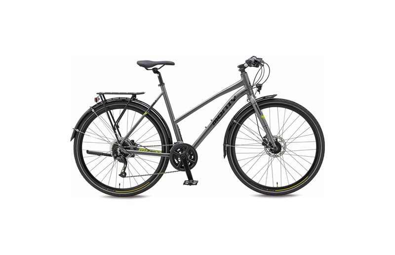 City-hybridipyörä Monty Rock Mid Silver/Silver/Yellow