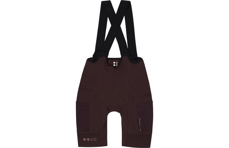 Universal Colours Mono Cargo Womens Bib Short Heavy Bark Brown