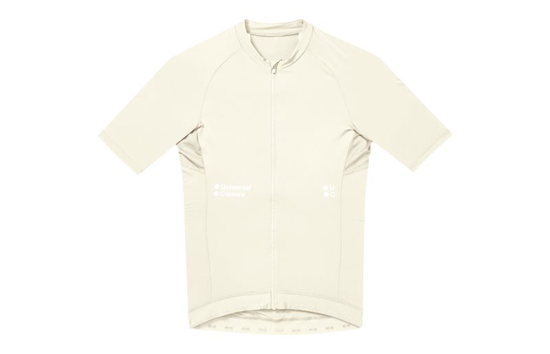Universal Colours Mono Short Sleeve Jersey Tampered White