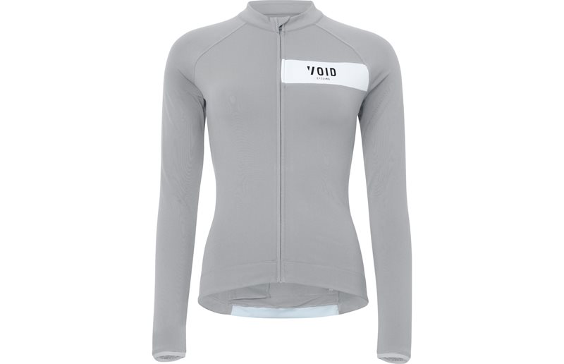 Cykeltrøje Void Core LS Powerstretch Jersey Dame Langærmet Grå
