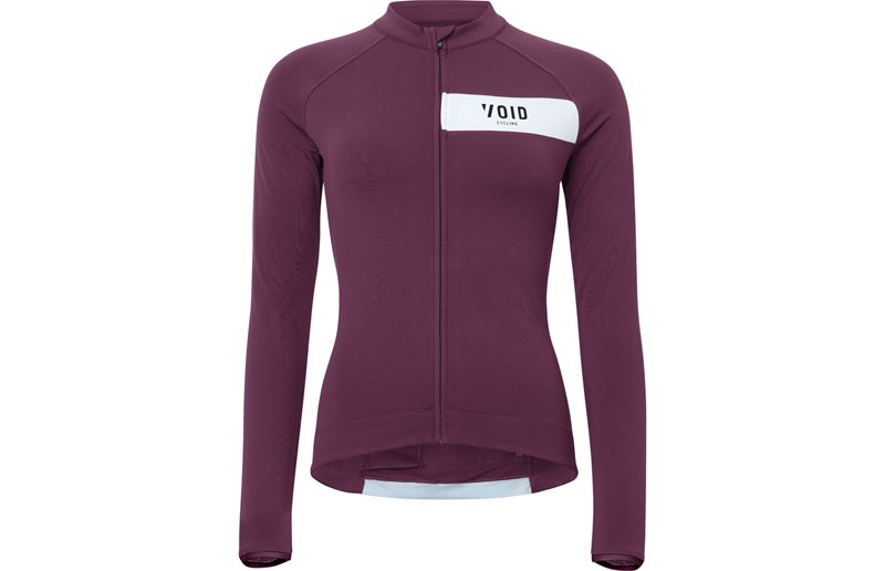 Pyöräilypaita Void Core LS Powerstretch Jersey Naisten Pitkähihainen Purppura