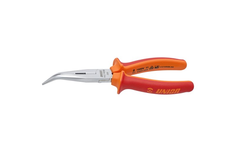 Tång Unior Long Nose Pliers w/Side Cutter and Pipe Grip Bent