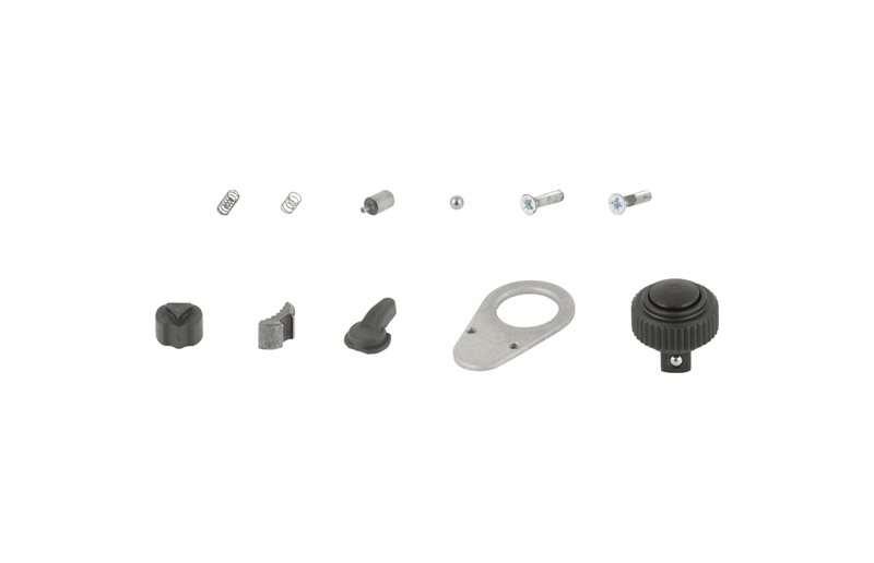 Hylsnyckel Unior 1/4in Reversible Ratchet Spare Parts Silver