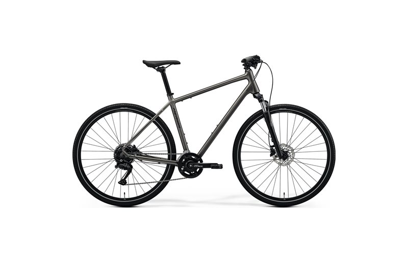 Cityhybrid Merida Crossway 100 Silk Warm Slate Grey/Black