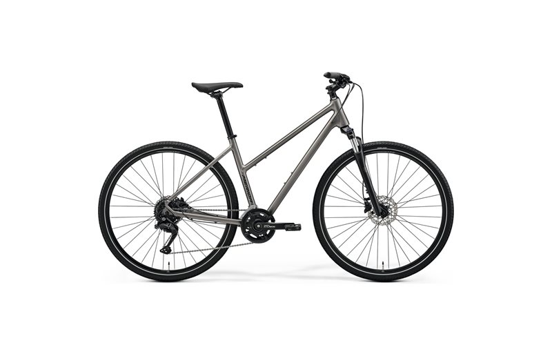 Cityhybrid Merida Crossway L 100 Silk Warm Slate Grey/Black