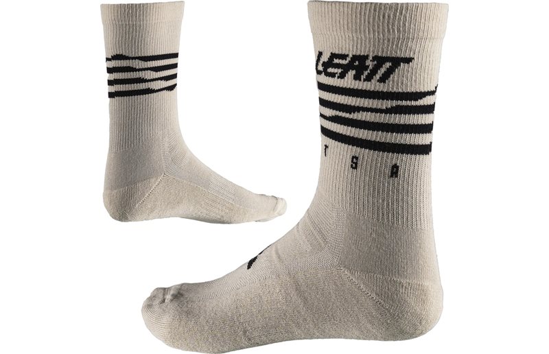 Pyöräilysukat Leatt Socks MTB Cream White