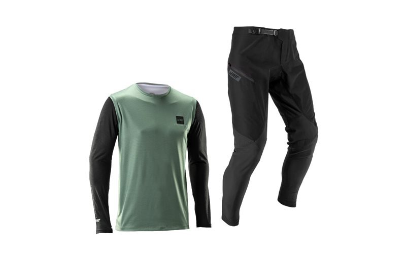 Pyöräilyhousut & Pyöräilypaita Leatt Ride Kit MTB Gravity 1.0 Jr Mist Green