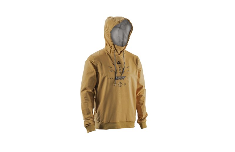 Pyöräilypaita Leatt Hoodie MTB ThermaFlow 3.0 Brass Brown
