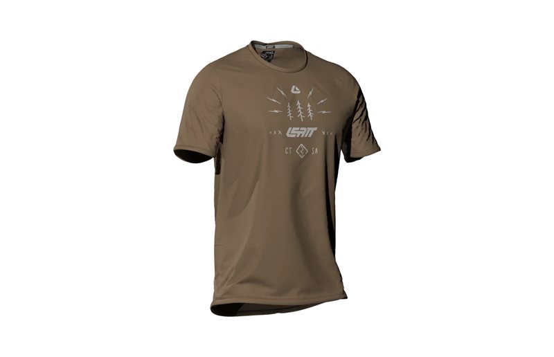 Pyöräilypaita Leatt Jersey MTB Gravity 3.0 Jr Loam Brown