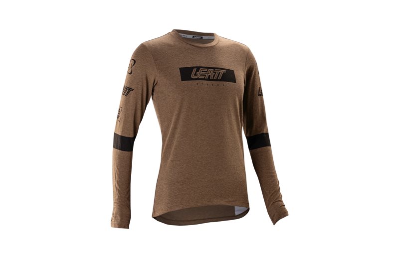 Pyöräilypaita Leatt Jersey MTB Gravity 3.0 L/S Women Loam Brown