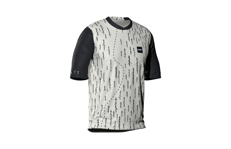 Pyöräilypaita Leatt Jersey MTB Gravity 4.0 Jr White Trails