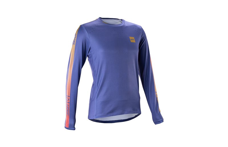 Pyöräilypaita Leatt Jersey MTB Gravity 4.0 L/S Women Cosmic Blue