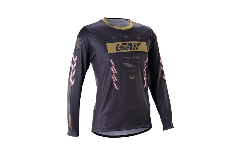 Cykeltröja Leatt Jersey MTB Gravity 4.0 L/S Women Race Black