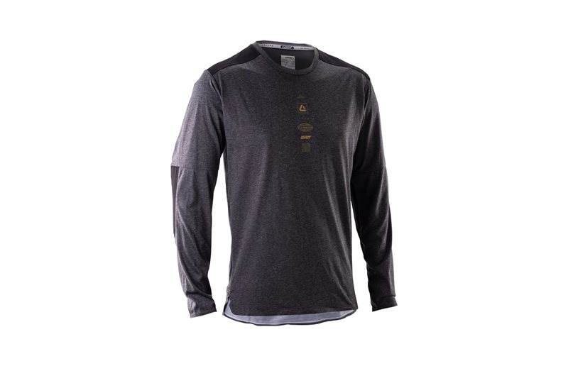Pyöräilypaita Leatt Jersey MTB Trail L/S 4.0 Ghost Black