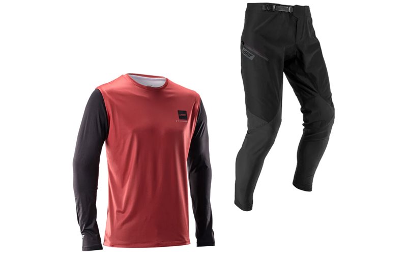 Pyöräilyhousut & Pyöräilypaita Leatt Ride Kit MTB 1.0 Dusty Red