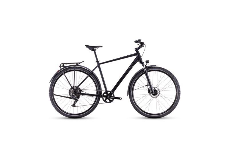 Cross-hybridipyörä Cube Nature One Allroad High Black