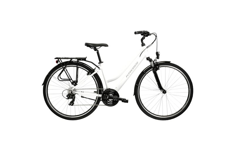 City-hybridipyörä Kross Trans 1.0 W White/Grey