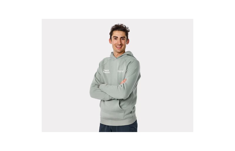 Fritidstrøye Trek Right Stacked Unisex Hoodie Sage Grey