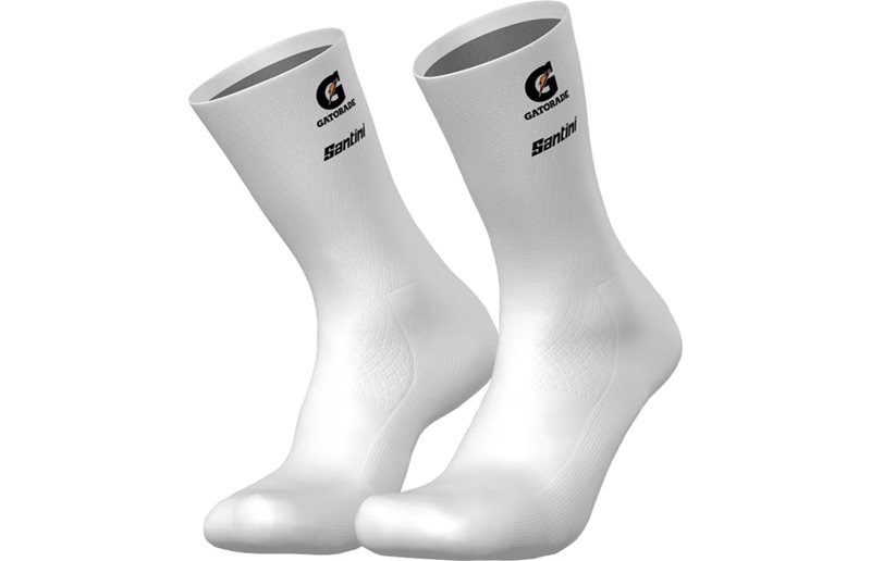 Sykkelsokker Santini Lidl-Trek Team Socks White
