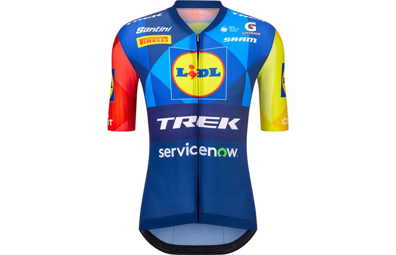 Sykkeltrøye Santini Lidl-Trek RSL Team Jersey Blue/Yellow