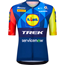 Cykeltröja Santini Lidl-Trek Team Jersey Blue/Yellow