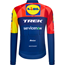 Cykeltröja Santini Lidl-Trek Team LS Jersey Blue/Yellow