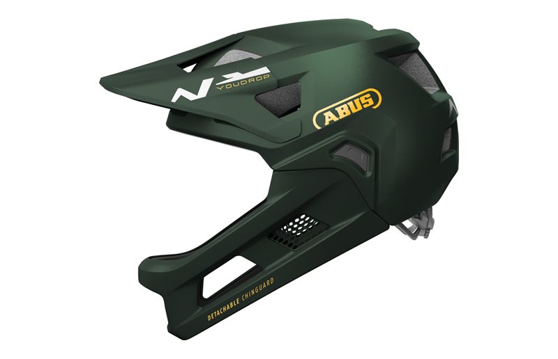 Sykkelhjelm barn Abus YouDrop FF Moss Green