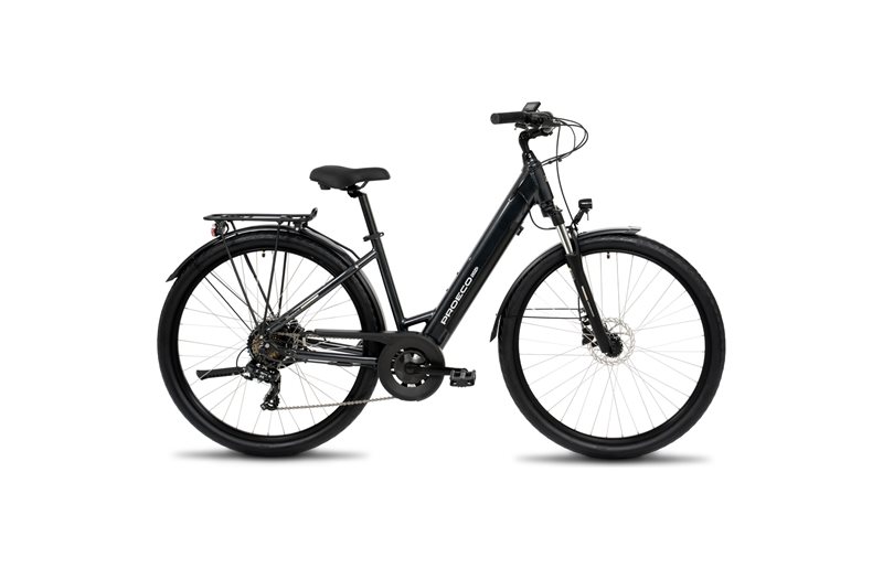 Elsykkel hybrid Proeco Wave BF 1.0 R 504Wh Graphite