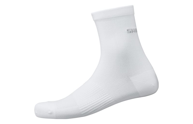 Cykelstrumpor Shimano Performance Mid Socks White