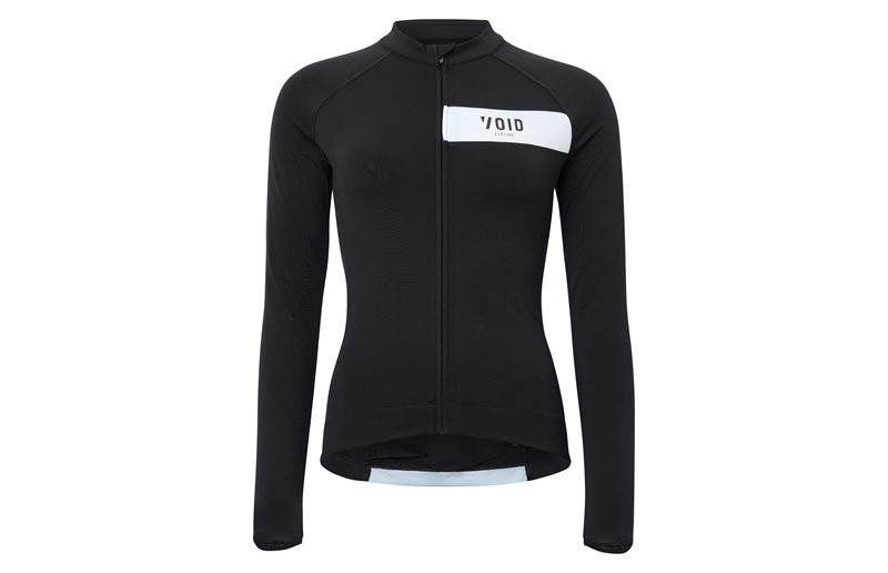 Cykeltrøje Void Core LS Powerstretch Jersey Dame Langærmet Sort