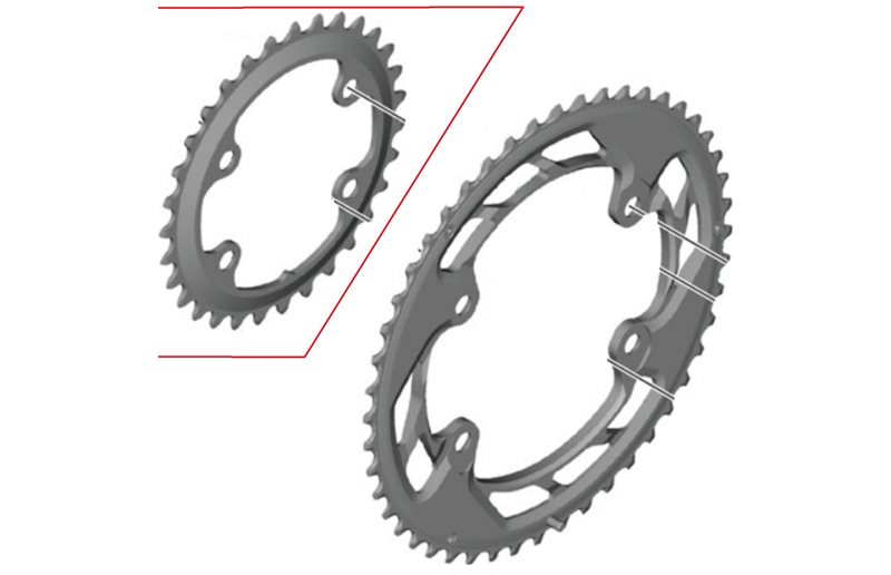 Eturatas Shimano Cues FC-U6040 34T Chainring