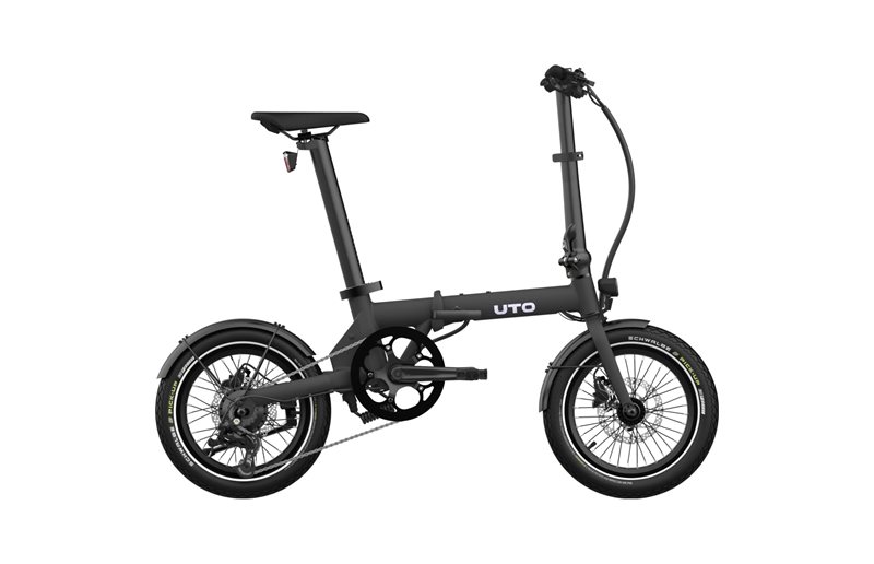 Sammenleggbar elsykkel UTO Og16 Onyx Black 16"