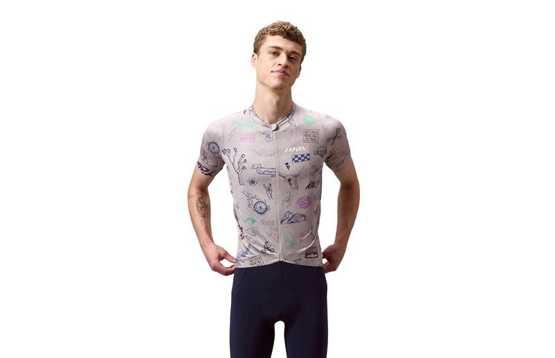Cykeltröja Endura Pro SL S/S Print Titanium