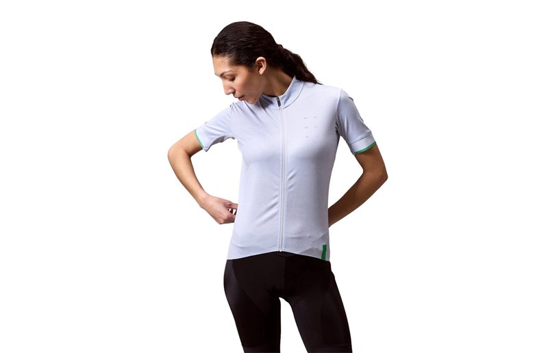 Cykeltröja Endura Women's FS260 Print  S/S Aero Blue