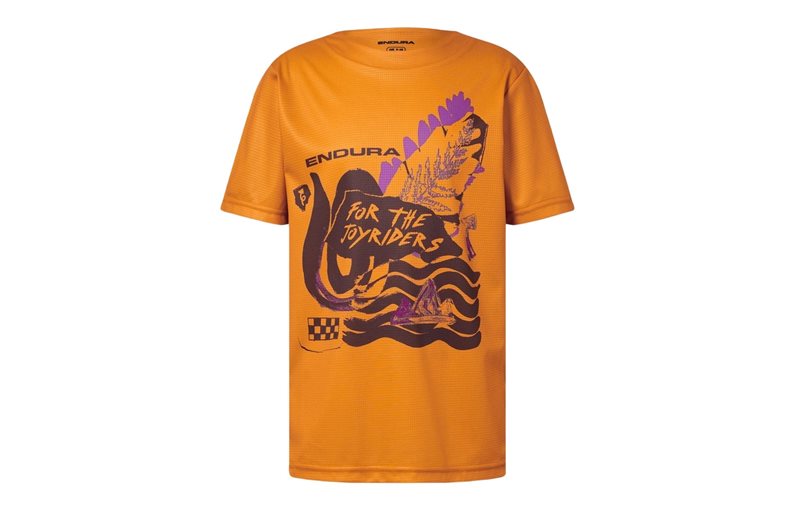 Cykeltröja Endura Kids SingleTrack Core End Orange