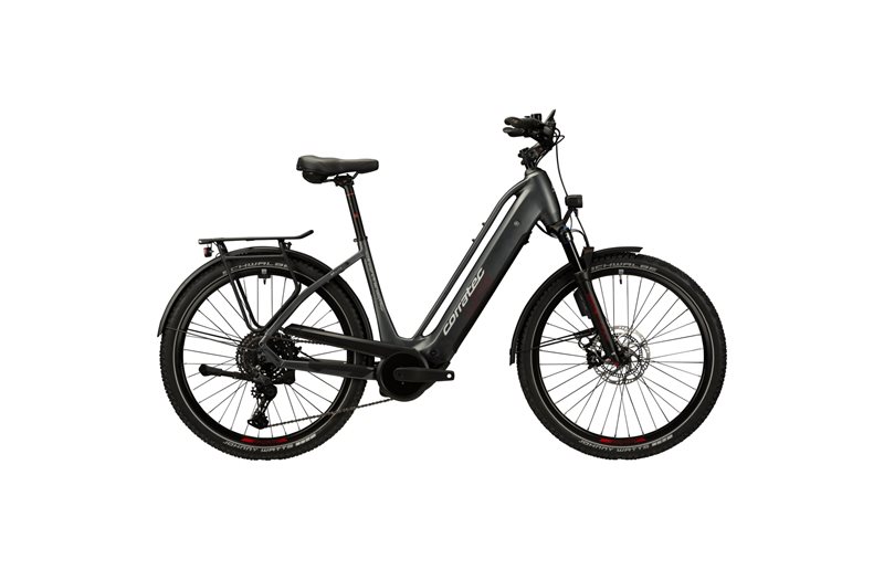 Elcykel Corratec Life CX8 12S Automatic Dark Grey/Silver/Red/Black