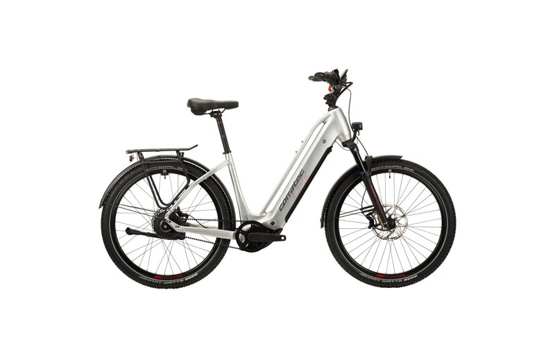 Elcykel Corratec Life CX8 Belt Silver/Dark Grey/Red