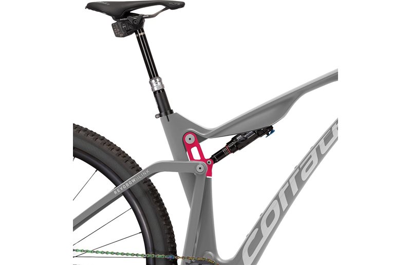 Täysjousto maastopyörä Corratec Revo Bow iLink Elite Grey/White/Neon-Red