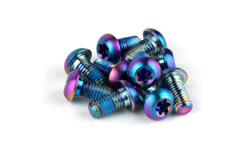 SRAM Rotor Bolt Kit Titanium T25 Rainbow 12st