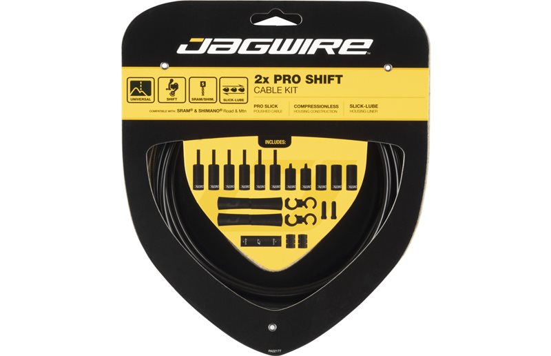 Girkabelsett Jagwire 2x Pro Road/MTB STS-PS behandlad