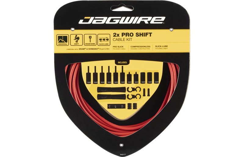 Girkabelsett Jagwire 2x Pro Road/MTB STS-PS behandlad