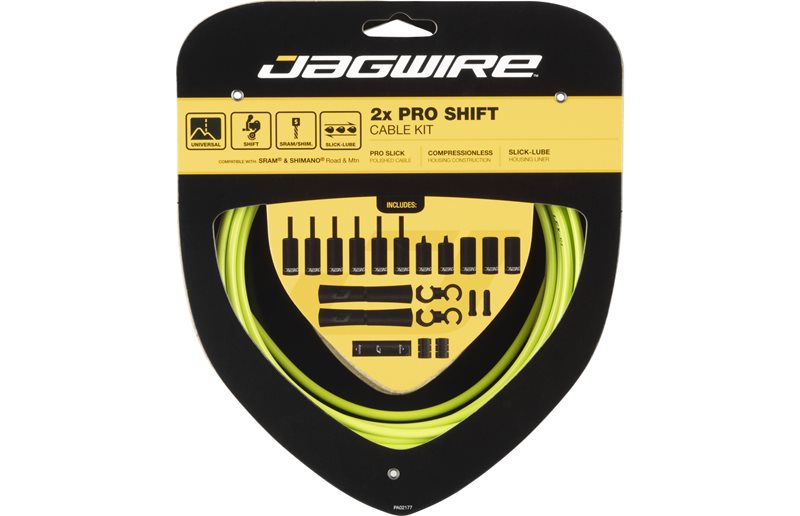 Girkabelsett Jagwire 2x Pro Road/MTB STS-PS behandlad