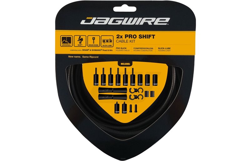 Girkabelsett Jagwire 2x Pro Road/MTB STS-PS behandlad
