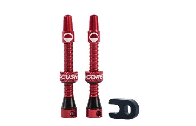 Tubelessventil Cush Core Tubeless Valve Presta Red